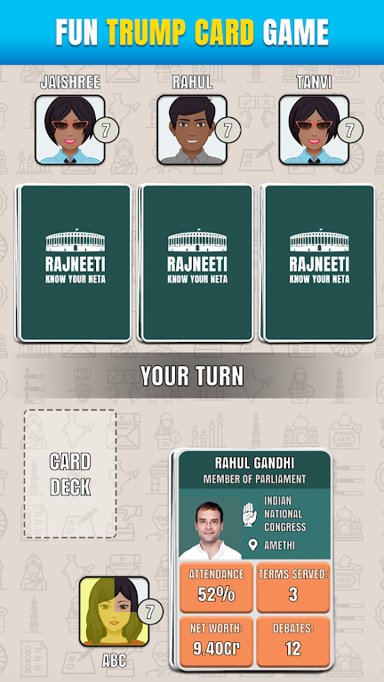 Rajneeti - Trump Card Game Screenshot 0