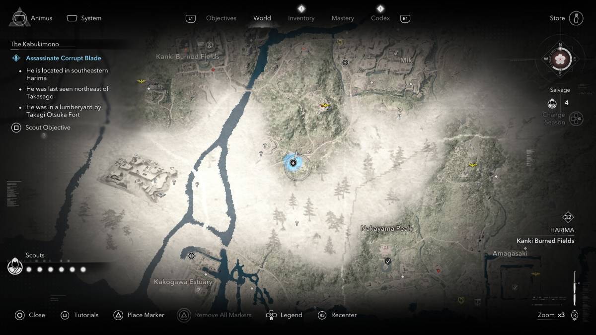 Hoe en waar alle Kabukimono -leden te vinden in Assassin's Creed Shadows Corrupt Blade Laughing Man Peacock