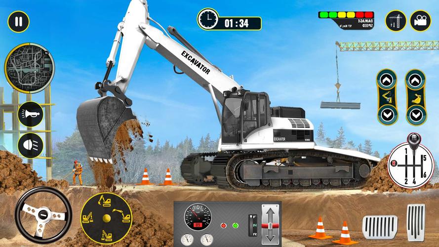 Heavy Excavator Simulator Game ภาพหน้าจอ 1