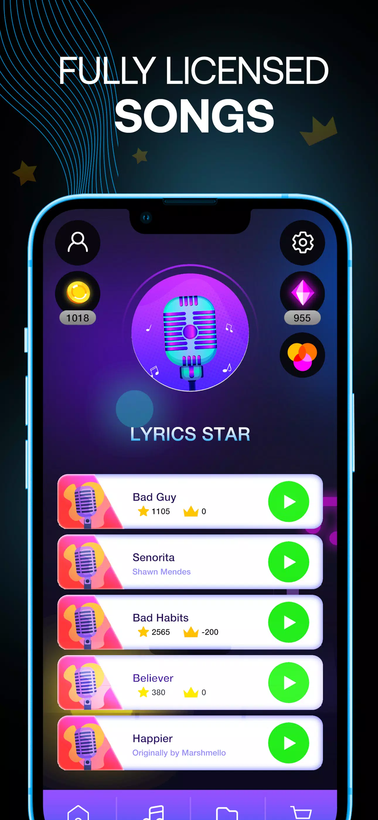 Lyrics Star・Song Lyrics Tiles Capture d'écran 3