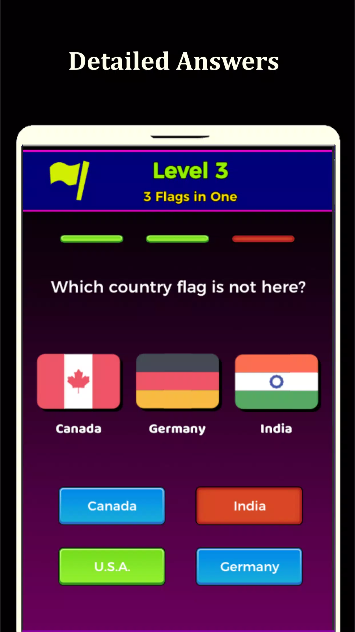 World Flags Quiz Game スクリーンショット 1