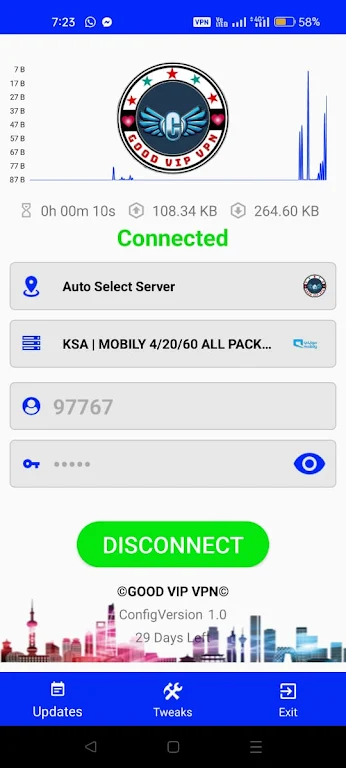 GOOD VIP VPN Ekran Görüntüsü 1