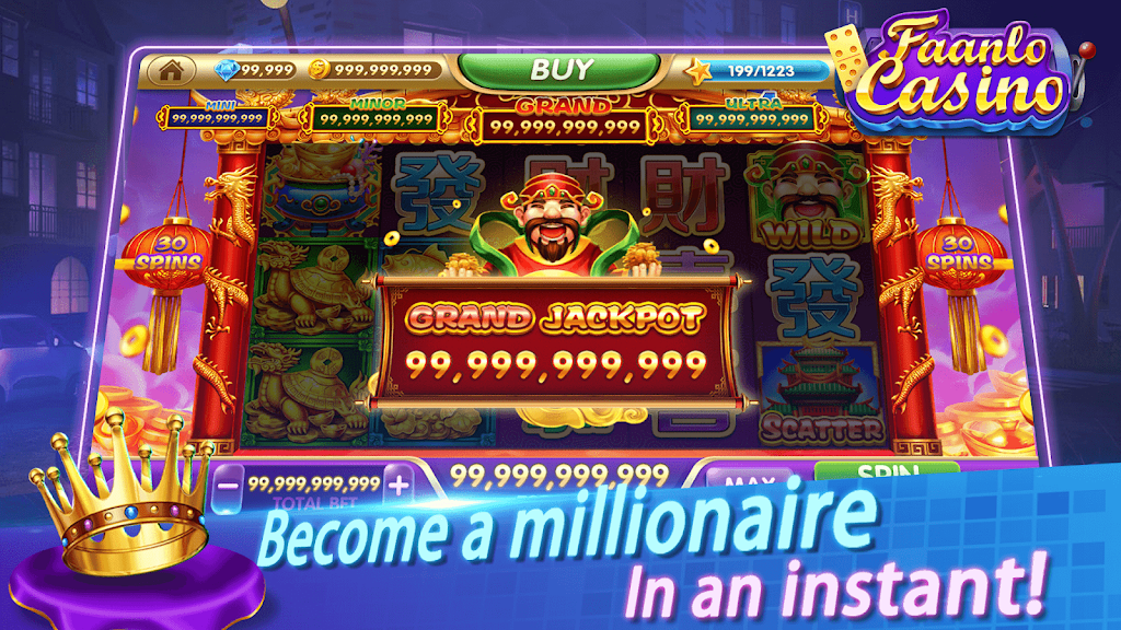 Faanlo Casino - 3D Domino Gaple Slots Online Capture d'écran 1