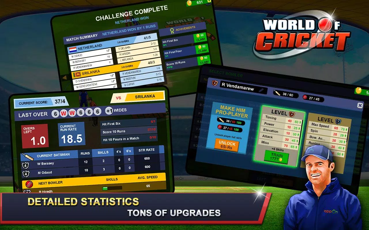 World of Cricket :Championship Captura de pantalla 3