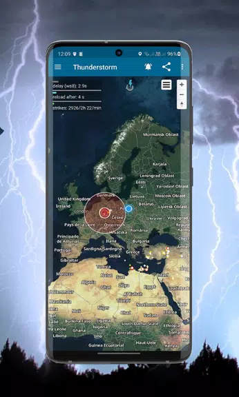 Schermata Thunderstorm- weather warnings 1