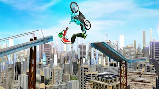 Bike Stunts 3D - Rooftop Chall Capture d'écran 3