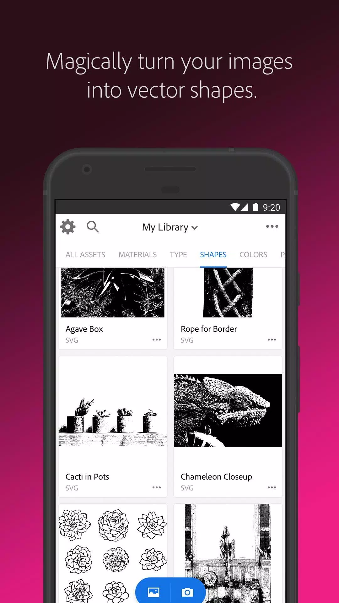 Adobe Capture ဖန်သားပြင်ဓာတ်ပုံ 1