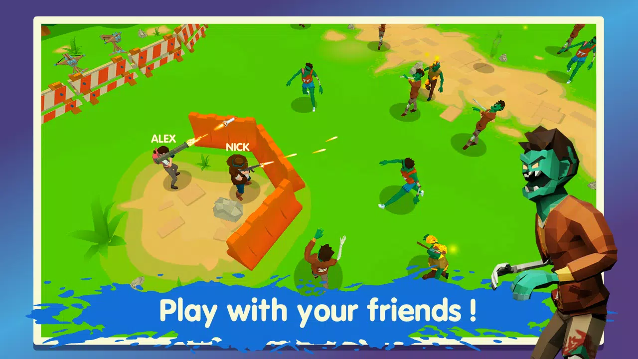 Two Guys & Zombies 3D: Online 스크린샷 0