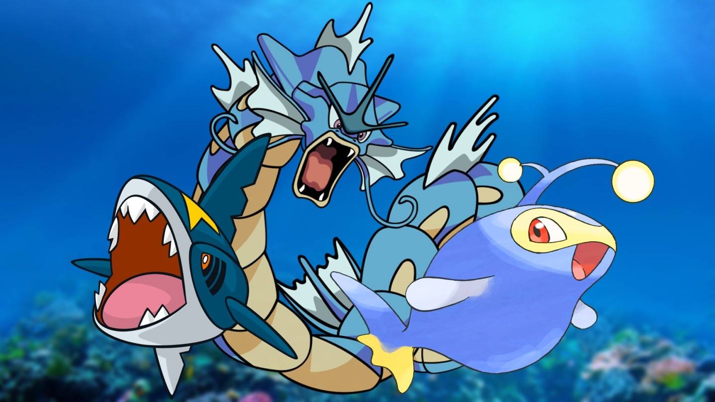 „Najsilniejsze: Pokémon World: dominują stworzenia ryb”
