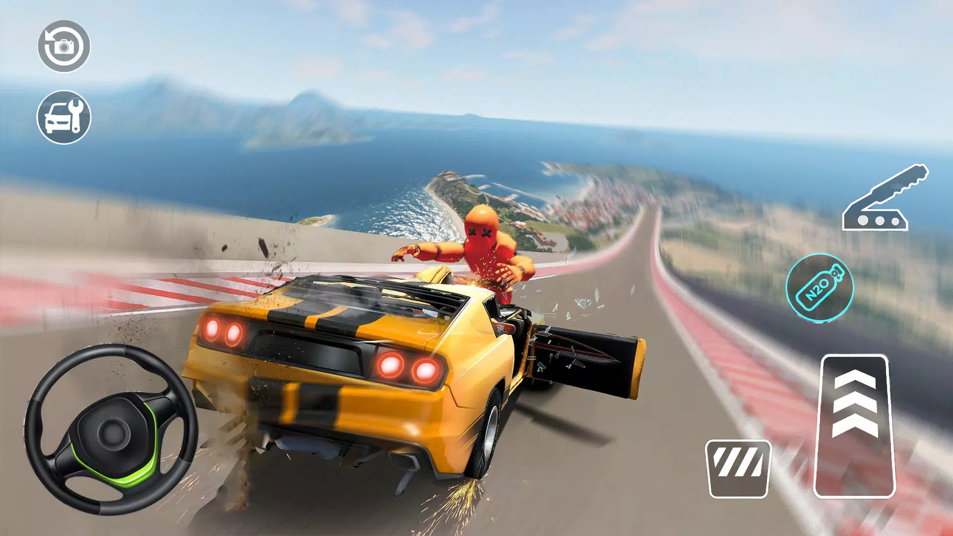 Car Crash Driving Test Game 3D Tangkapan skrin 2