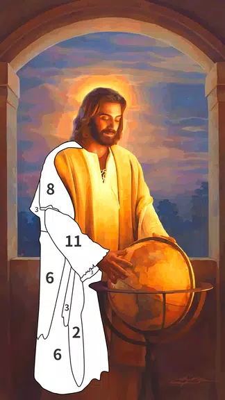 Jesus Coloring Book Color Game स्क्रीनशॉट 2