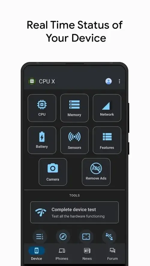 CPU X ภาพหน้าจอ 0