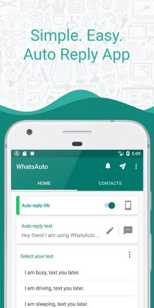 Whatauto - ऑटो रिप्लाई स्क्रीनशॉट 0