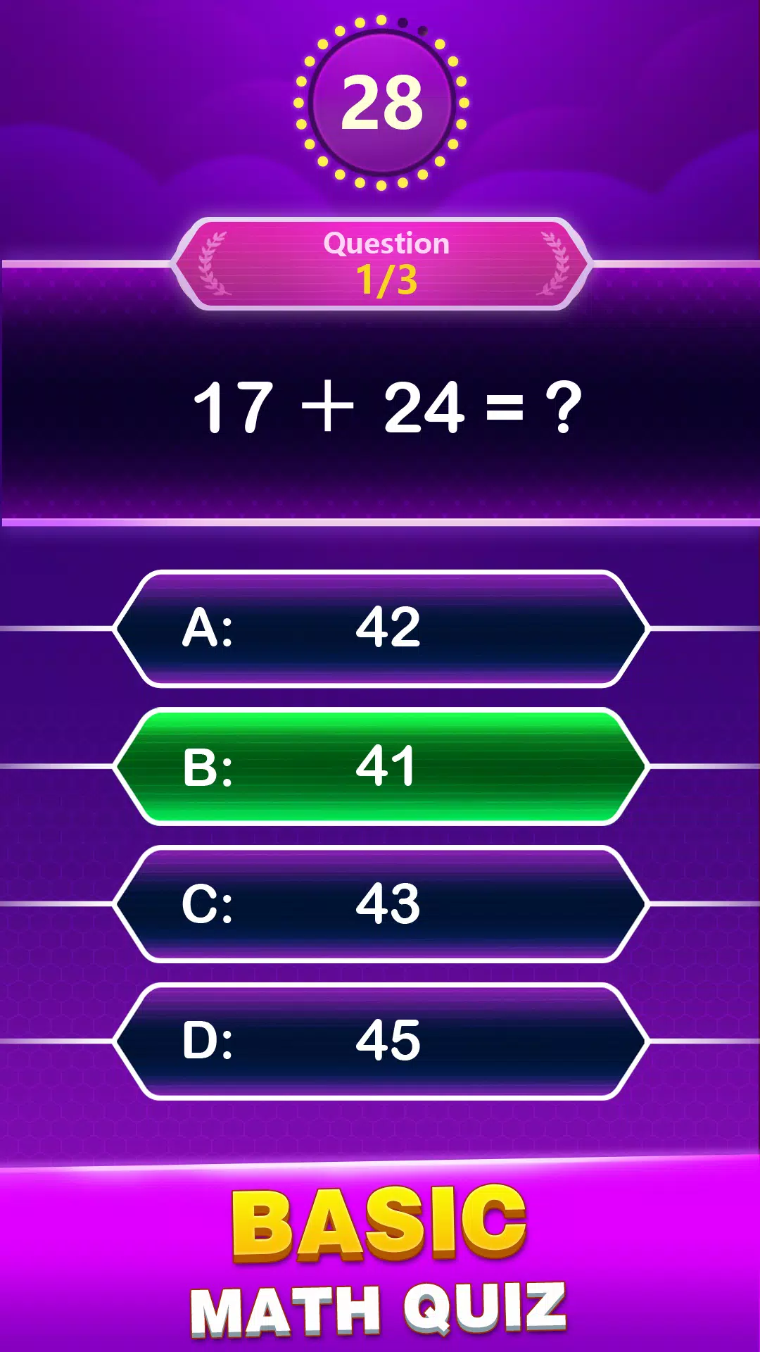 Math Trivia スクリーンショット 0