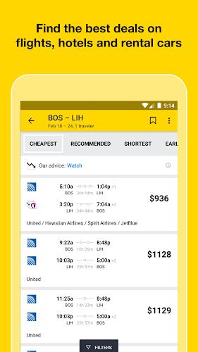 Cheapflights: Flights & Hotels Captura de tela 0