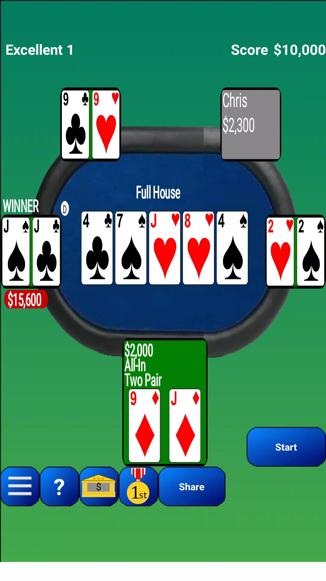 Texas Hold’em Poker应用截图第0张