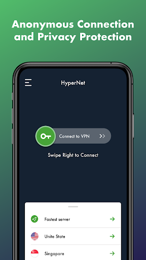 HyperNet Free VPN - Unlimited スクリーンショット 1