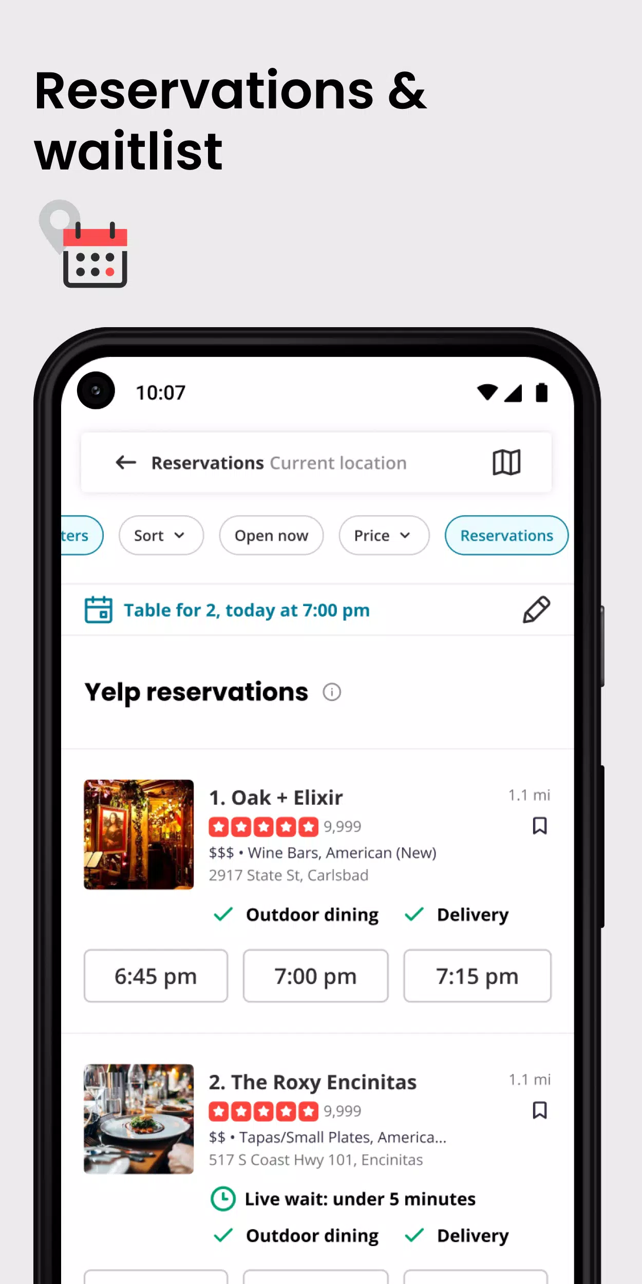 Yelp: Food, Delivery & Reviews 스크린샷 1