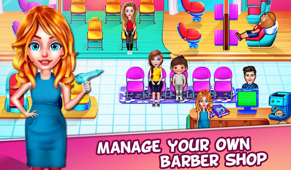 Barber Shop - Simulator Games Captura de tela 1