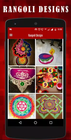 Latest Rangoli designs Captura de tela 0