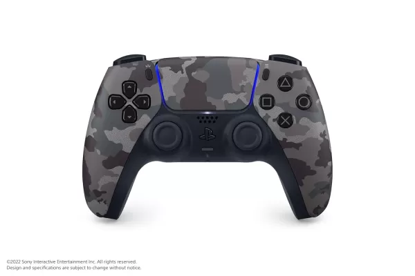 မီးခိုးရောင်ပျော့ပျောင်းသော dualsense controller
