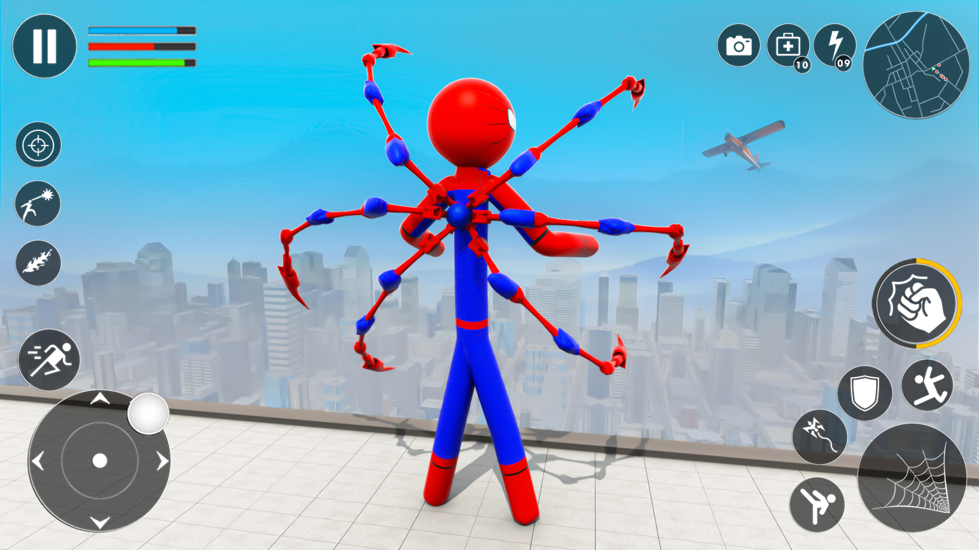 Spider Hero Man Game-Superhero ဖန်သားပြင်ဓာတ်ပုံ 0