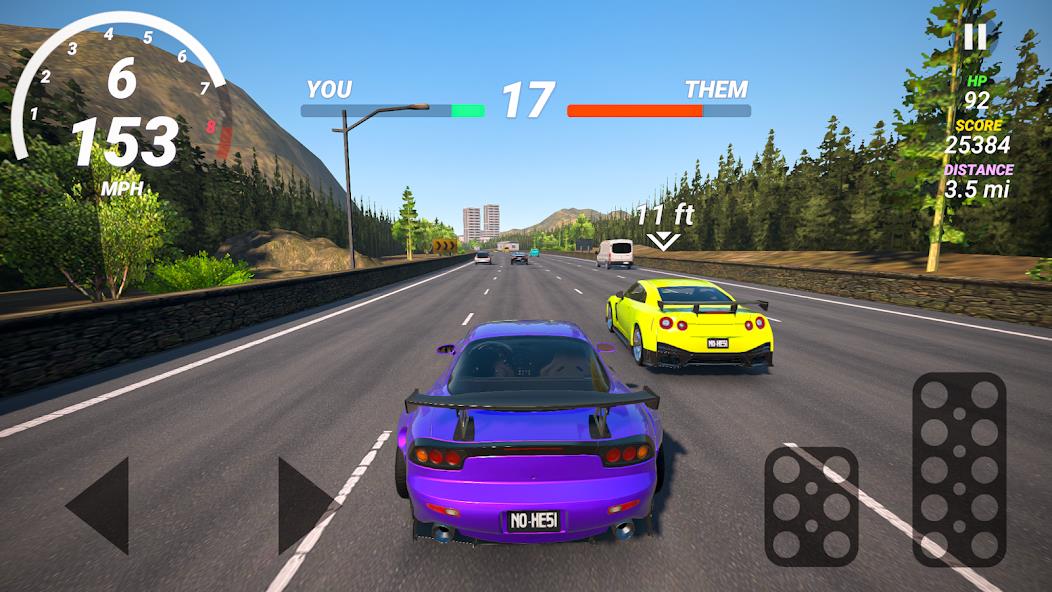 No Hesi Car Traffic Racing Mod Tangkapan skrin 2