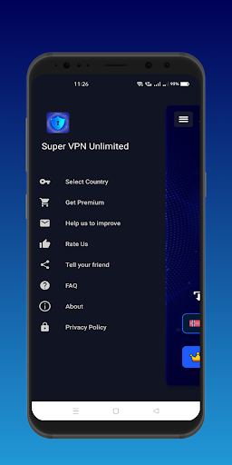 Super VPN - Unlimited Proxy ဖန်သားပြင်ဓာတ်ပုံ 1