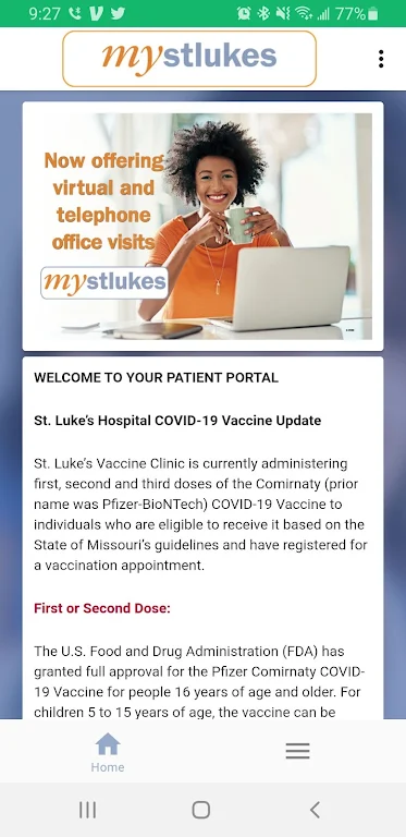 mystlukes Patient Portal Tangkapan skrin 2