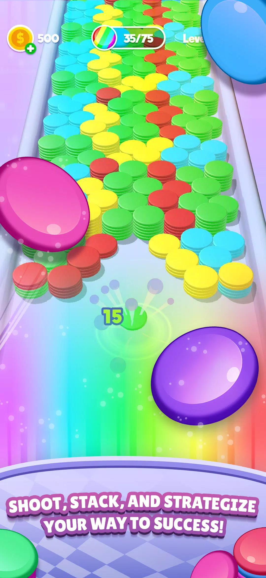 Stack Blast - Disk Shooter Ekran Görüntüsü 2