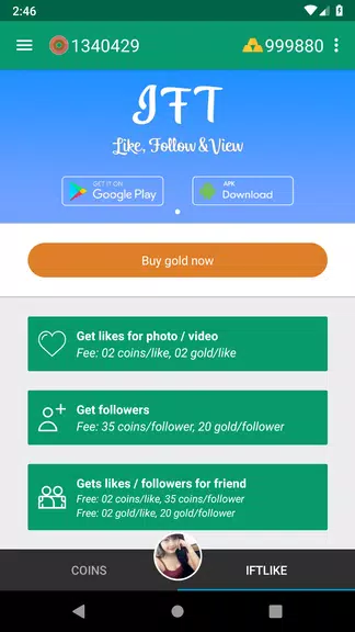 Likes & followers for Instagram ဖန်သားပြင်ဓာတ်ပုံ 1