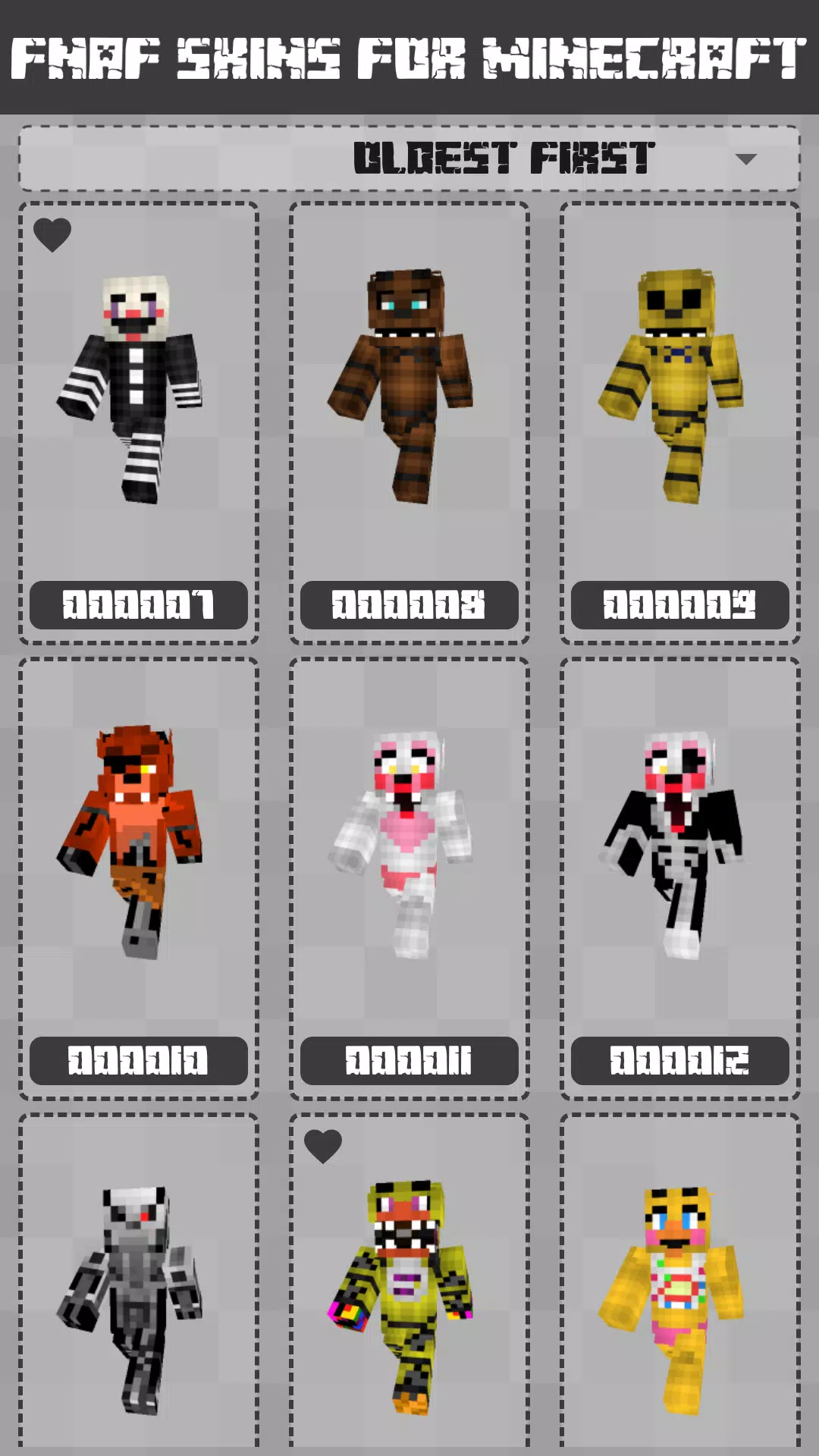 FNAF Skins for Minecraft PE应用截图第2张