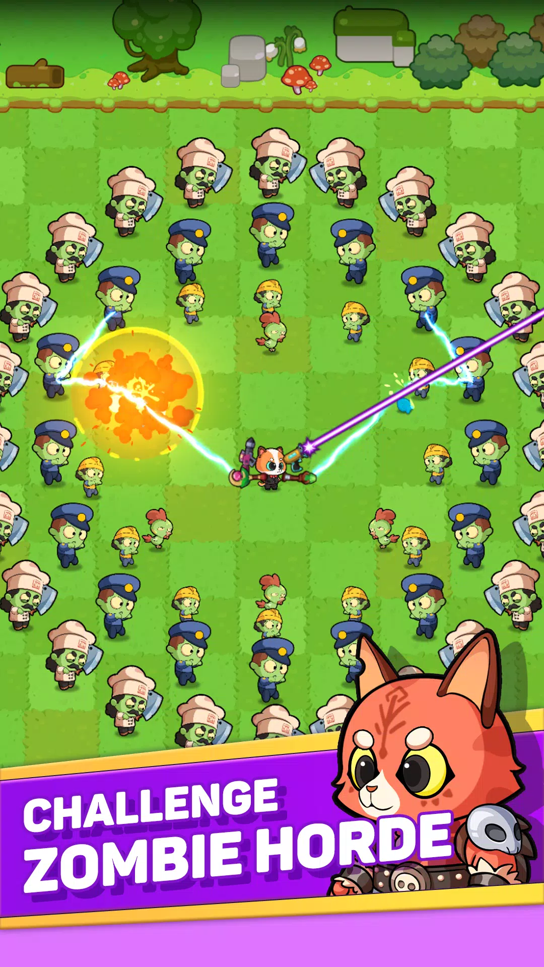 Meow vs Zombie Captura de pantalla 0