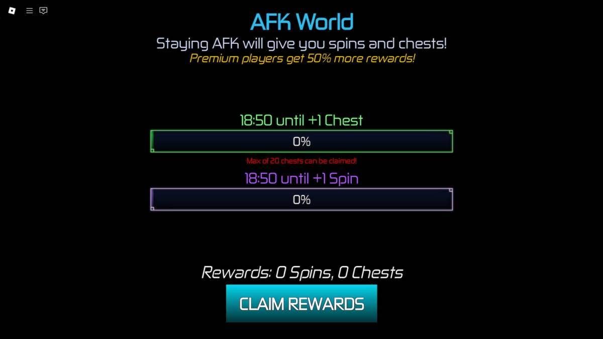 AFK World rewards