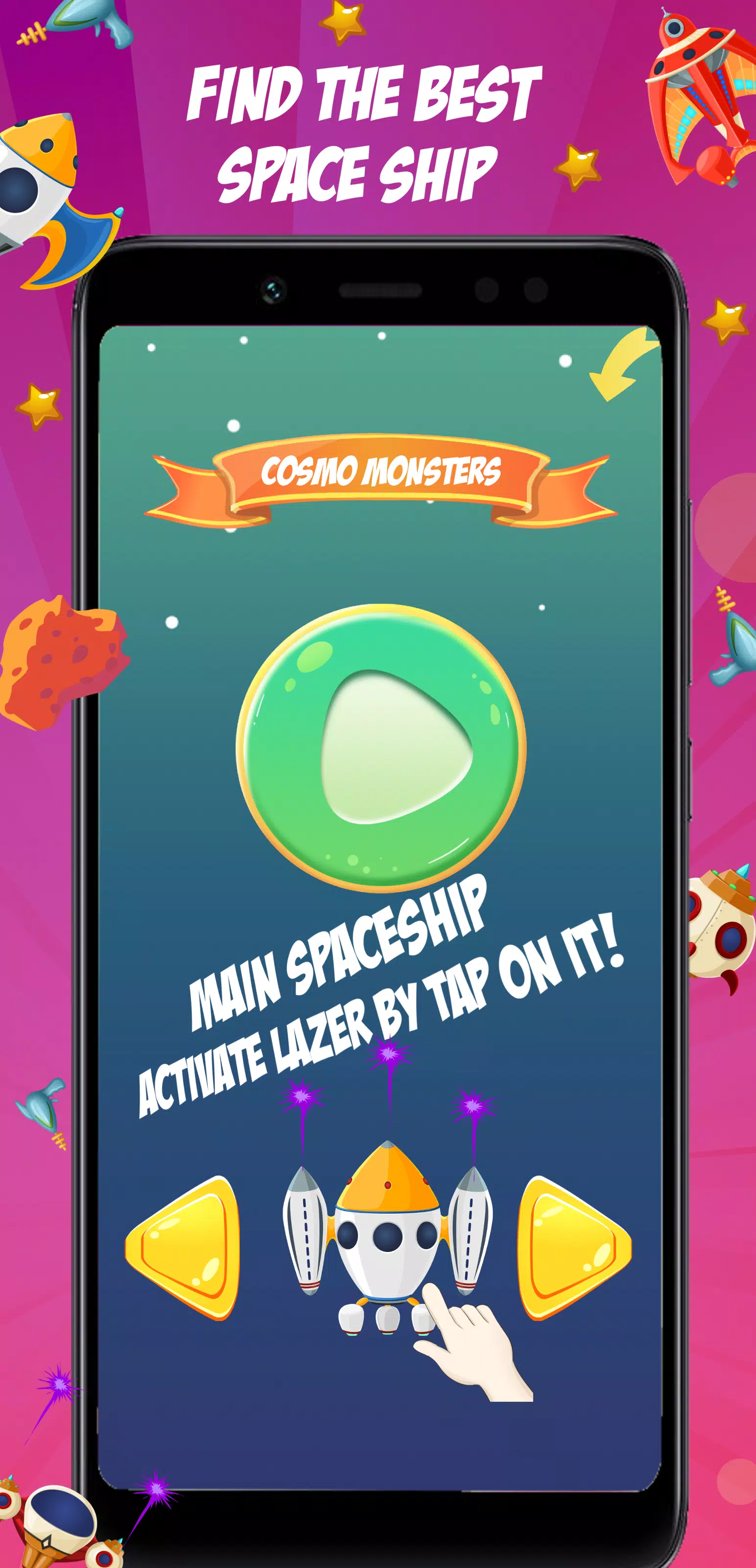 Cosmo Paddle Ball Game Screenshot 1