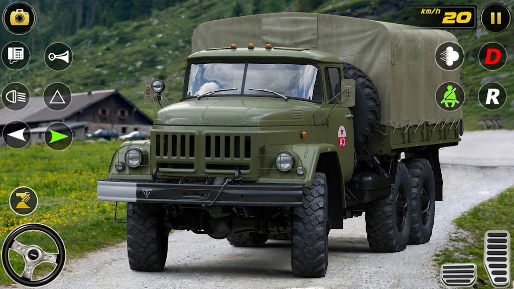 Army Truck Vehicles Transport Tangkapan skrin 1