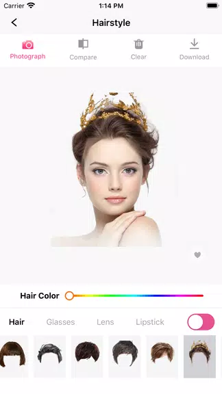 Hair Makeover-modiface・haircut Zrzut ekranu 2