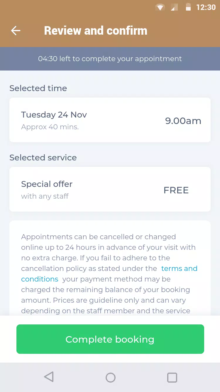 Gentlemen’s Barbershop App স্ক্রিনশট 2