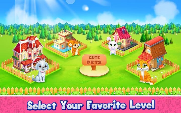 Cute Pets Caring and Dressup Captura de pantalla 1