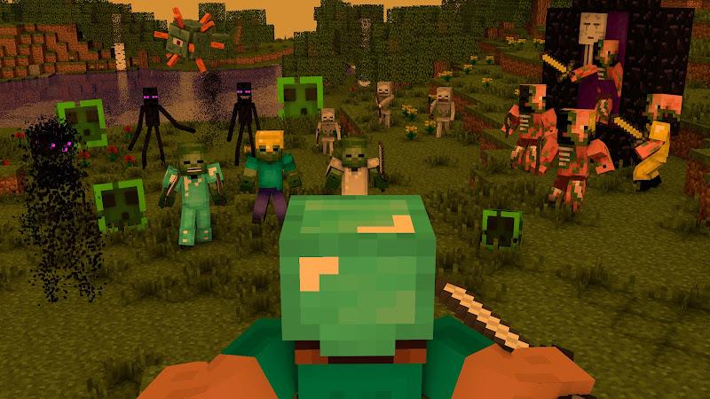 Minecraft: Zombie and Mutant Captura de pantalla 0