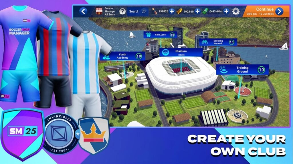 Soccer Manager 2025 debuta en Android y abarca 90 ligas a nivel mundial