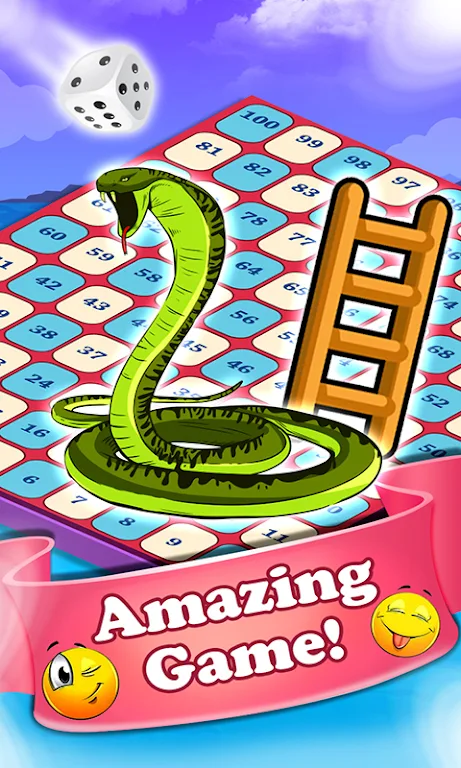 Snakes and Ladders Dice Game Tangkapan skrin 3