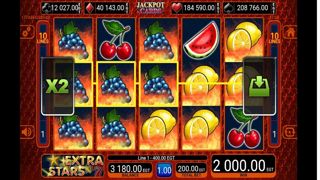 Extra Stars Slot Скриншот 1