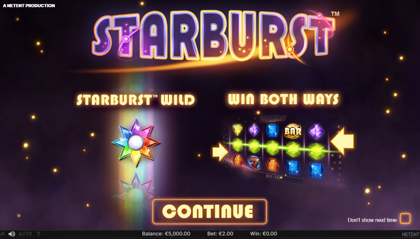 Starburst Slot Ekran Görüntüsü 2