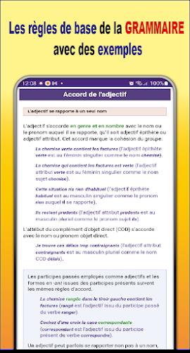 Grammaire Français + Exercices Screenshot 2