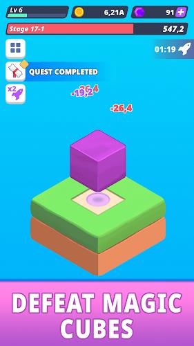 Tap Tap Cube - Idle Clicker Screenshot 2