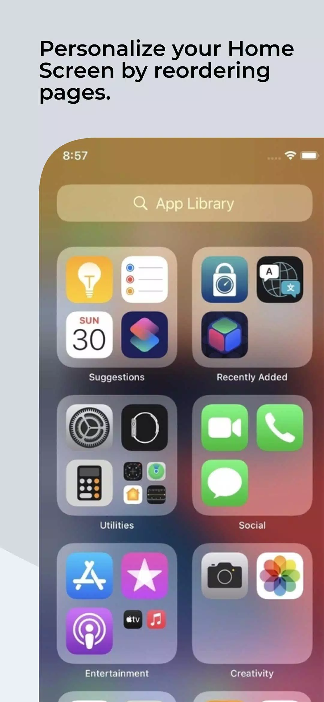 Launcher for iOS Schermafbeelding 3