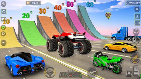 Schermata Superhero Game: Ramp Car Stunt 2