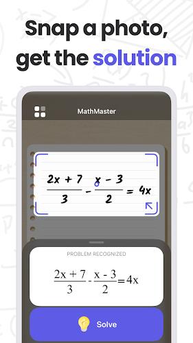 MathMaster: Math Solver & Help Captura de pantalla 0