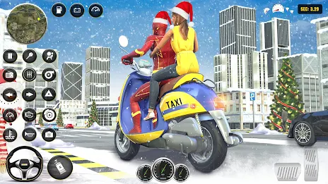 Superhero Bike Taxi: Bike Game スクリーンショット 1